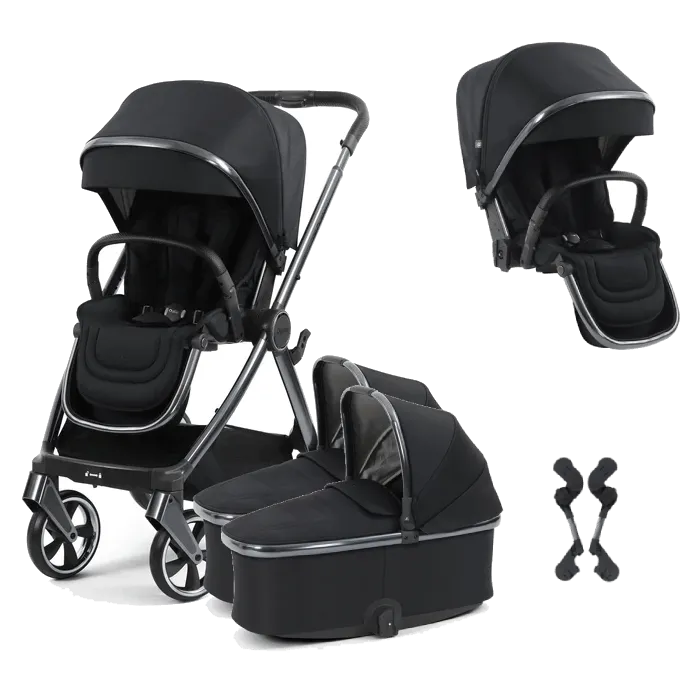 Oyster 4 Twin Stroller - Carbonite