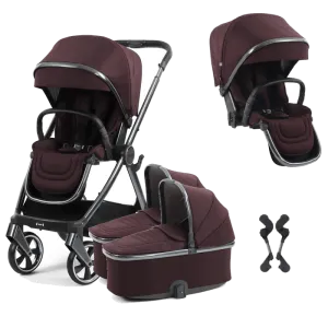 Oyster 4 Twin Stroller - Mulberry