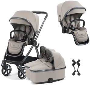 Oyster 4 Twin Stroller - Stone