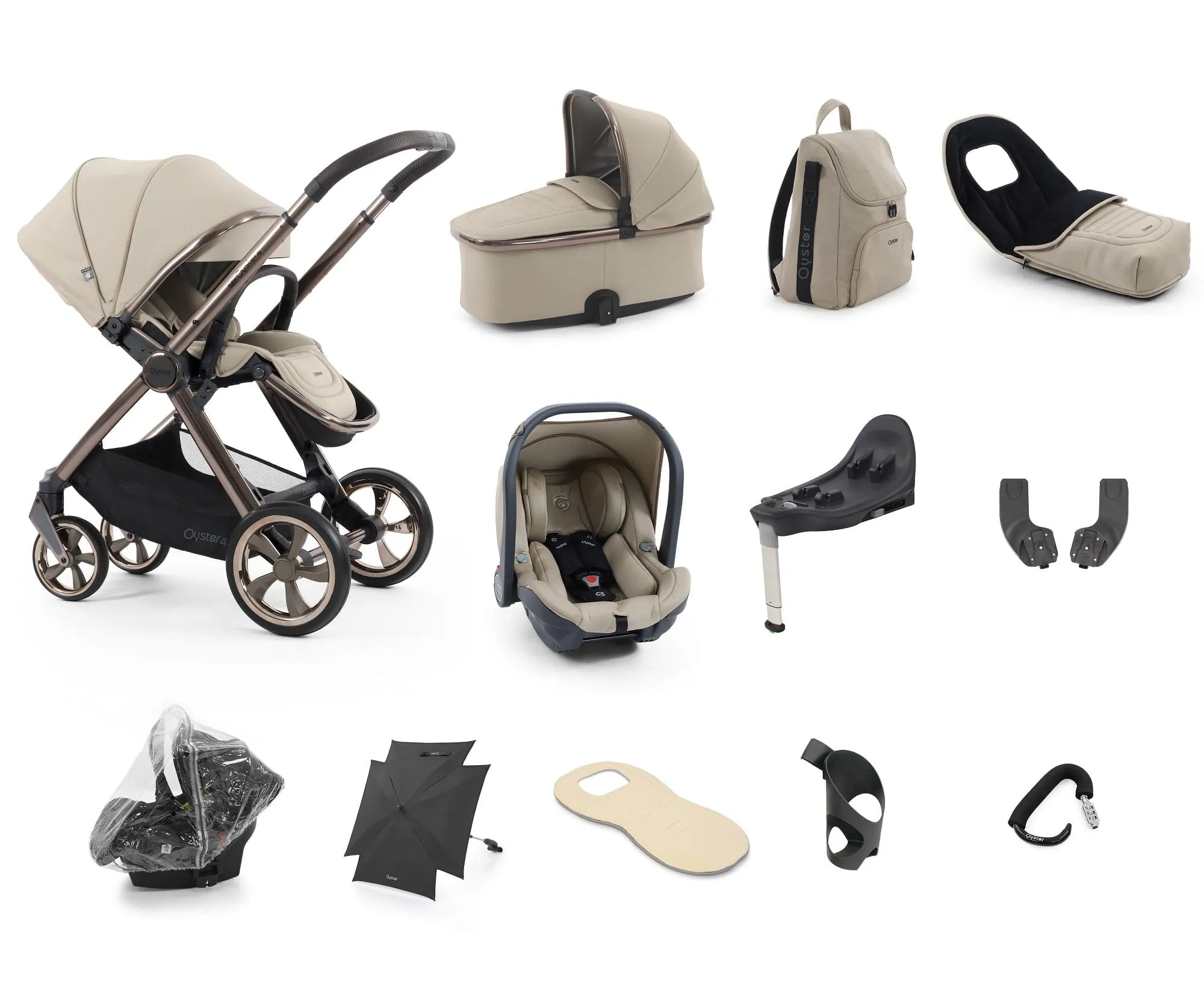 Oyster 4 Ultimate (Capsule) Travel System - Buttermilk
