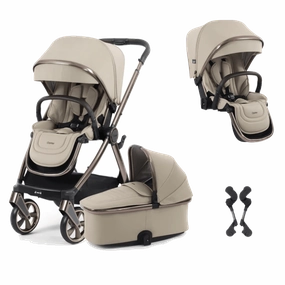 Oyster 4 Double Stroller - Buttermilk