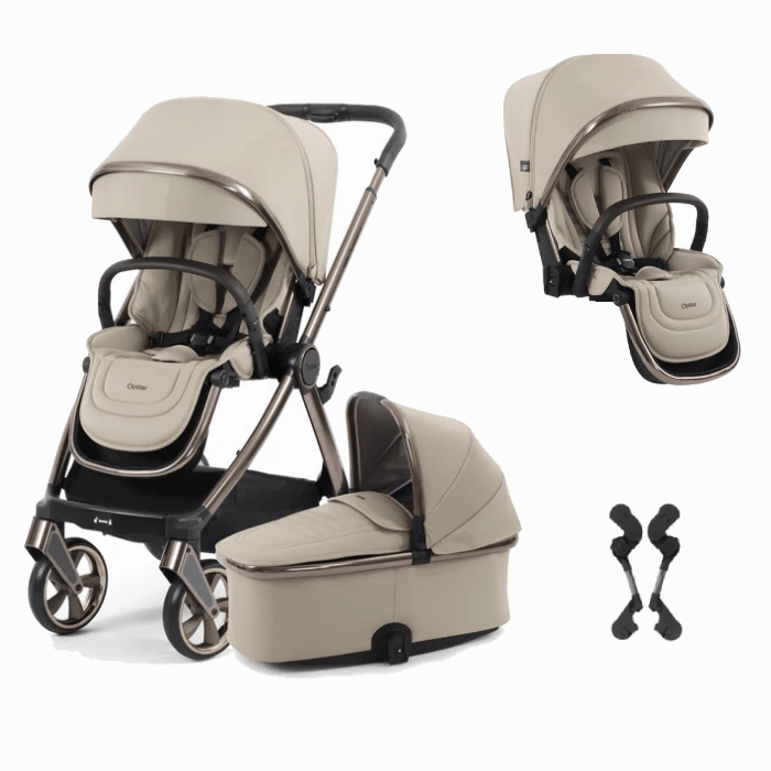Oyster 4 Double Stroller - Buttermilk