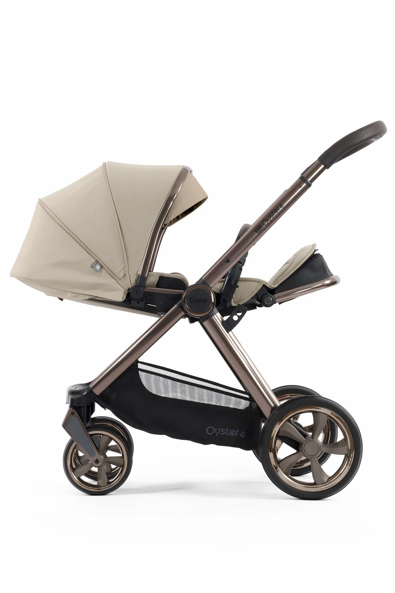 Oyster 4 Double Stroller - Buttermilk