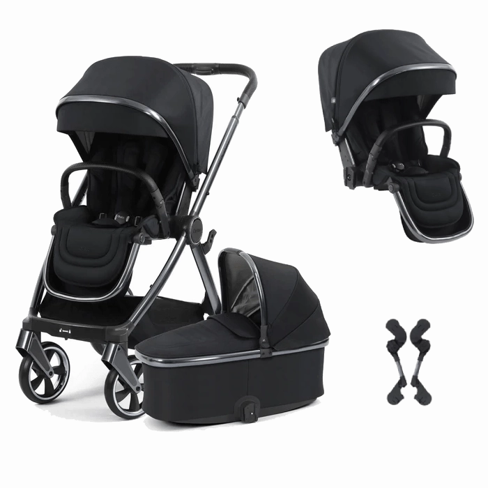 Oyster 4 Double Stroller - Carbonite