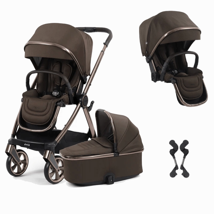 Oyster 4 Double Stroller - Chocolate Velvet