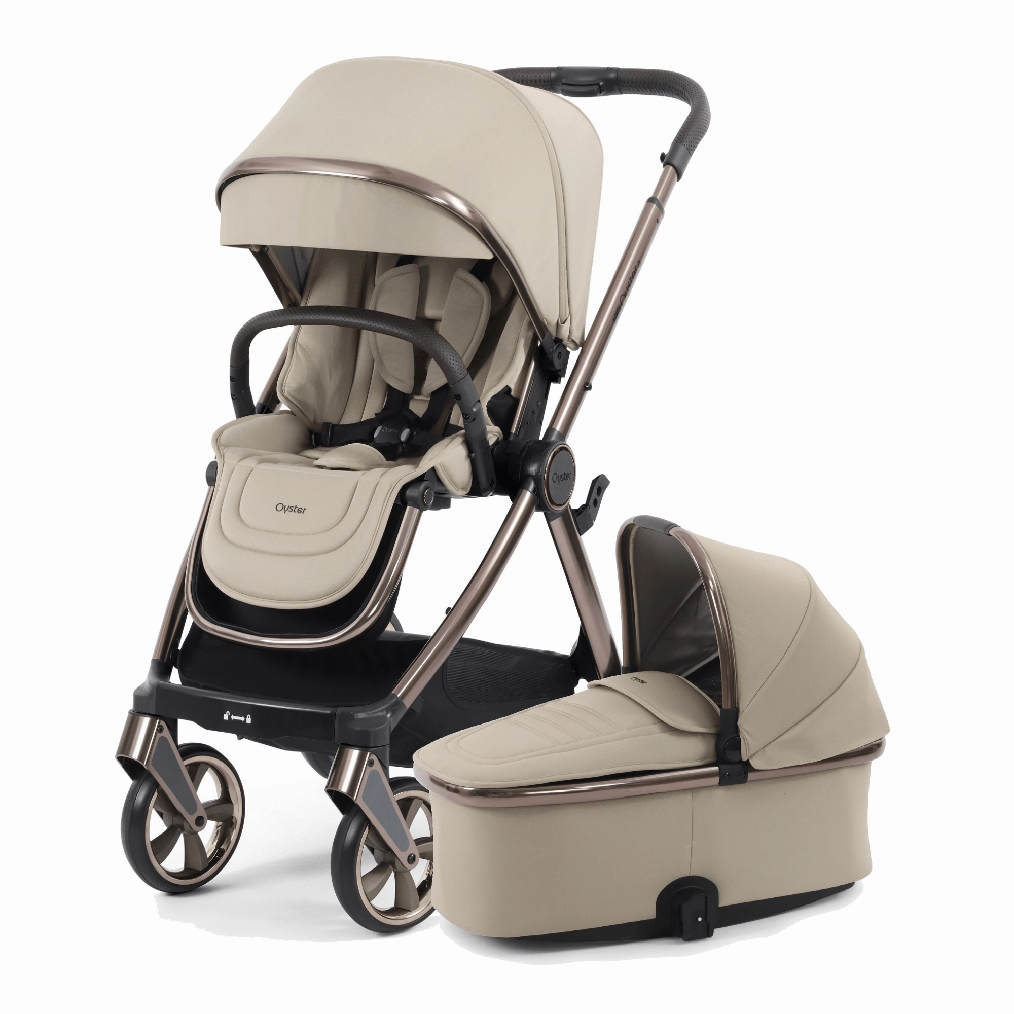 Oyster 4 Essential (Cabriofix i-Size) Travel System - Buttermilk
