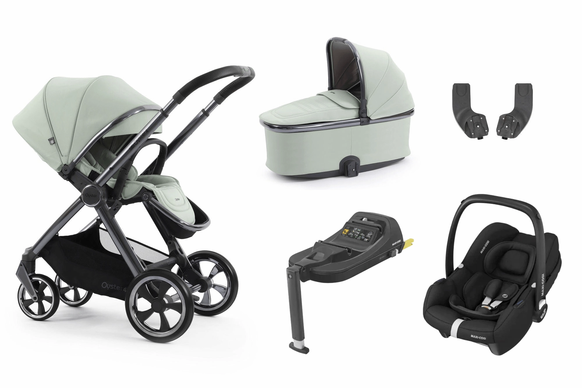 Oyster 4 Essential (Cabriofix i-Size) Travel System - Pistachio