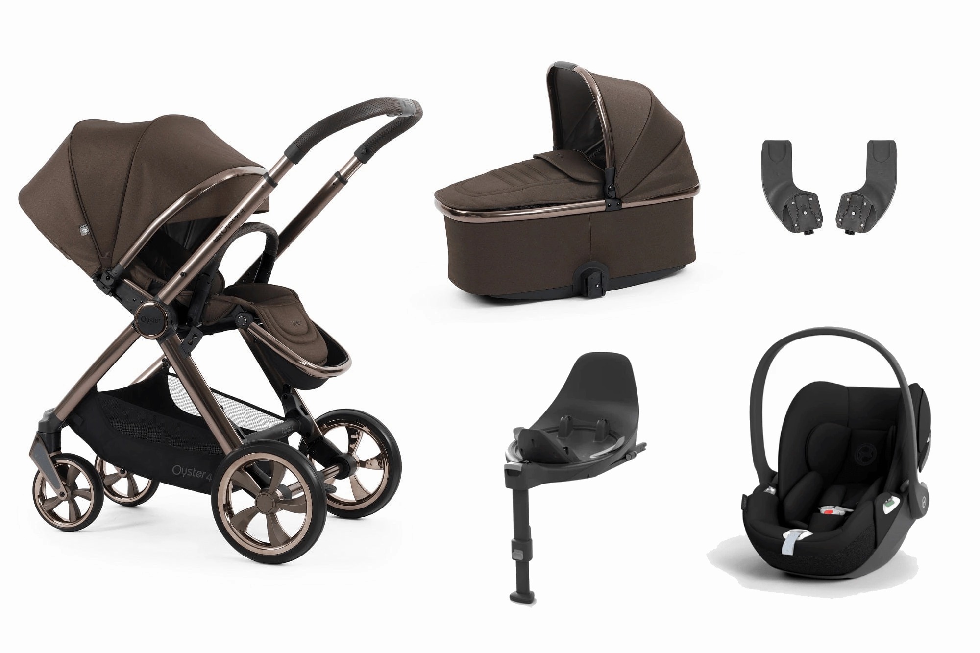 Oyster 4 Essential (Cloud T) Travel System - Chocolate Velvet
