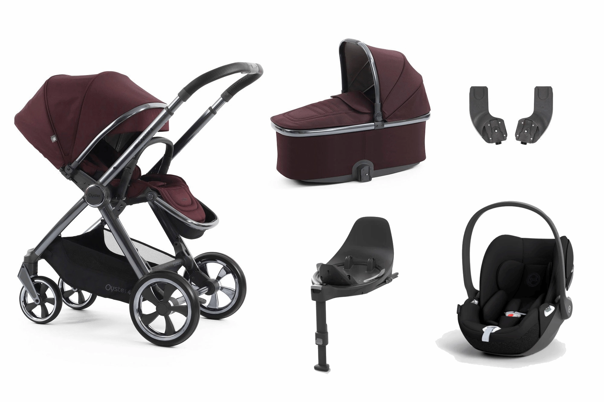 Oyster 4 Essential (Cloud T) Travel System - Mulberry