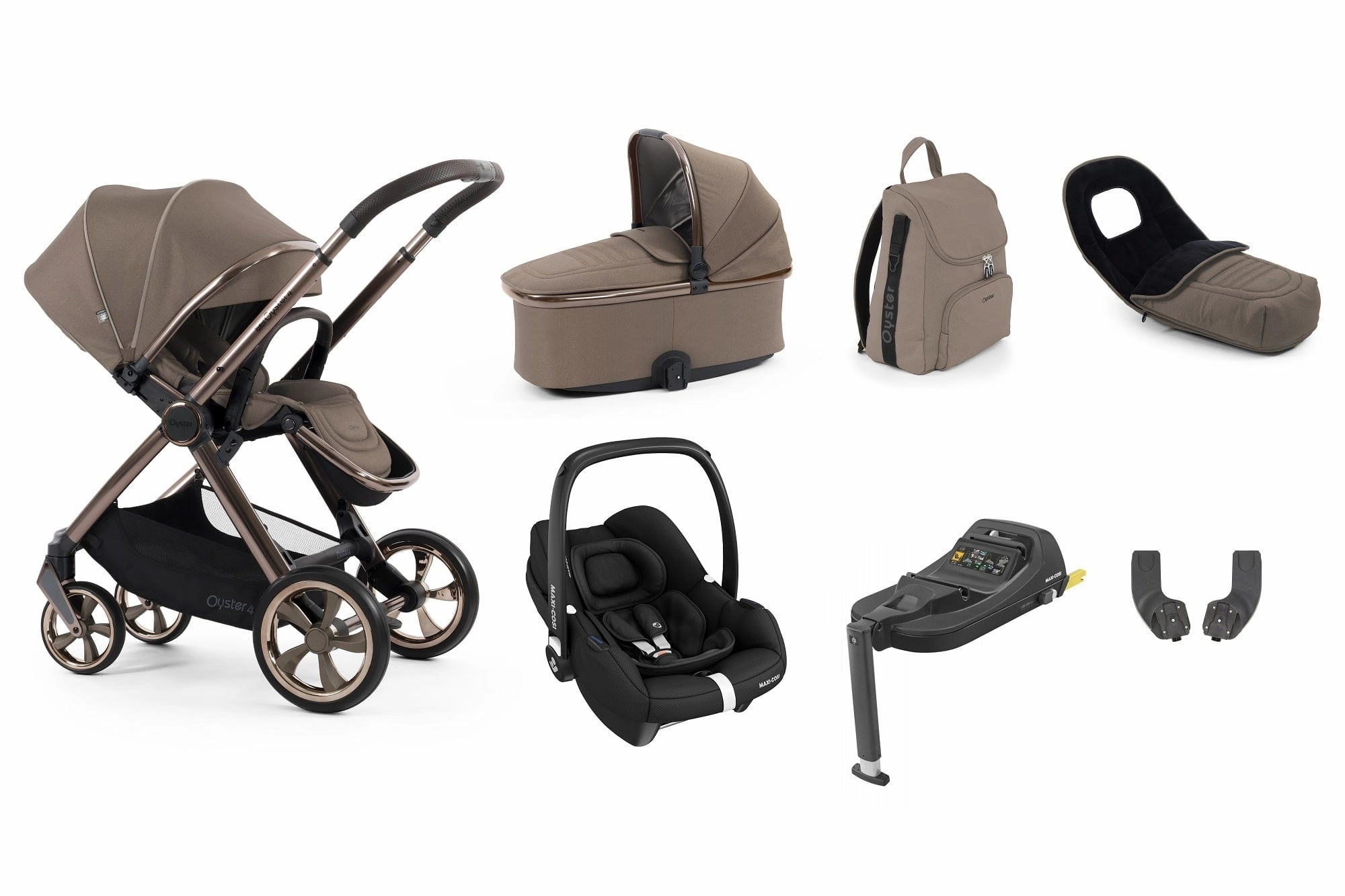 Oyster 4 Luxury (Cabriofix i-Size) Travel System - Mink