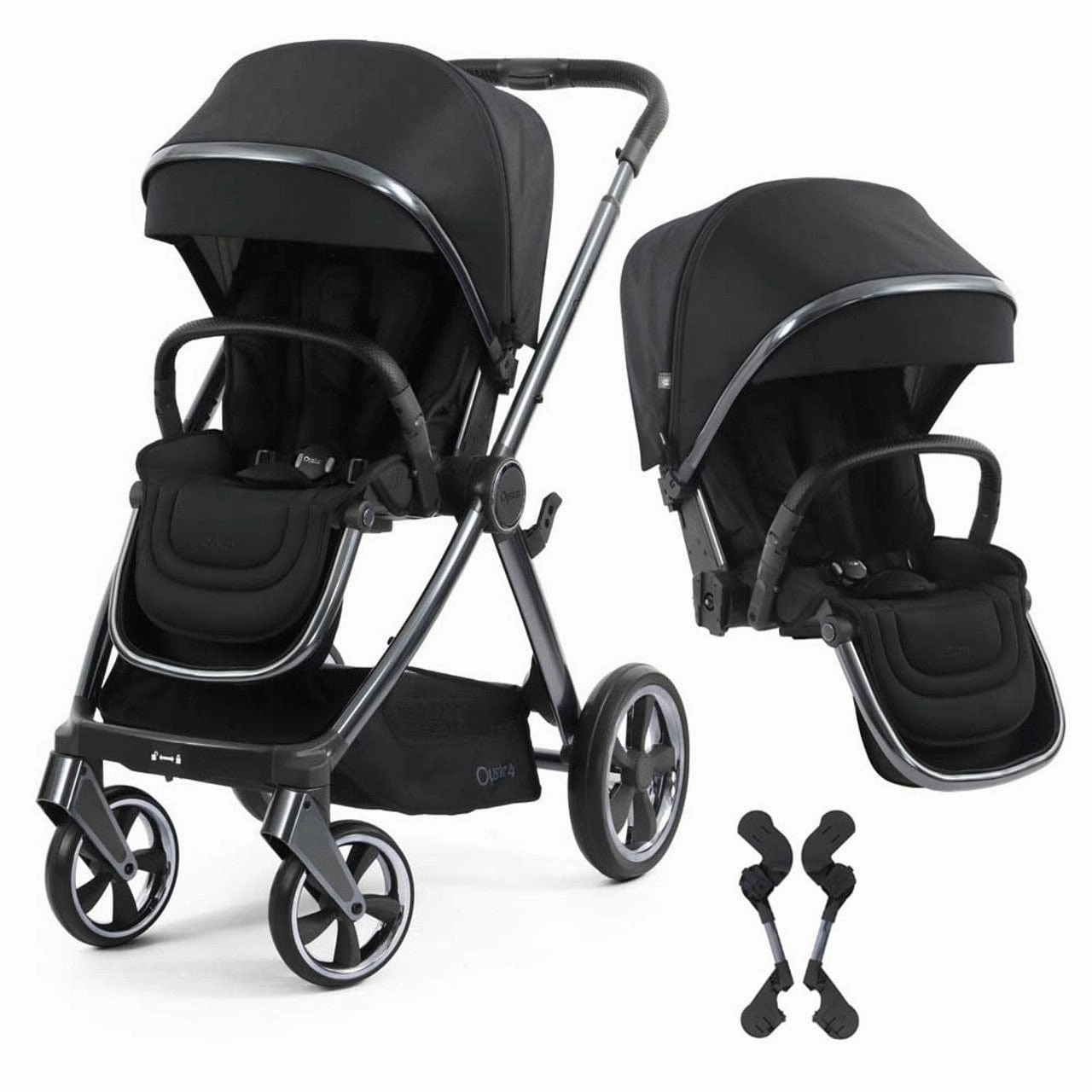 Oyster 4 Tandem Stroller - Carbonite