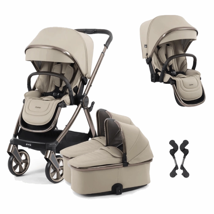 Oyster 4 Twin Stroller - Buttermilk