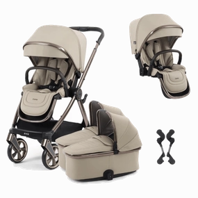 Oyster 4 Twin Stroller - Buttermilk