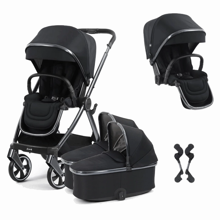 Oyster 4 Twin Stroller - Carbonite