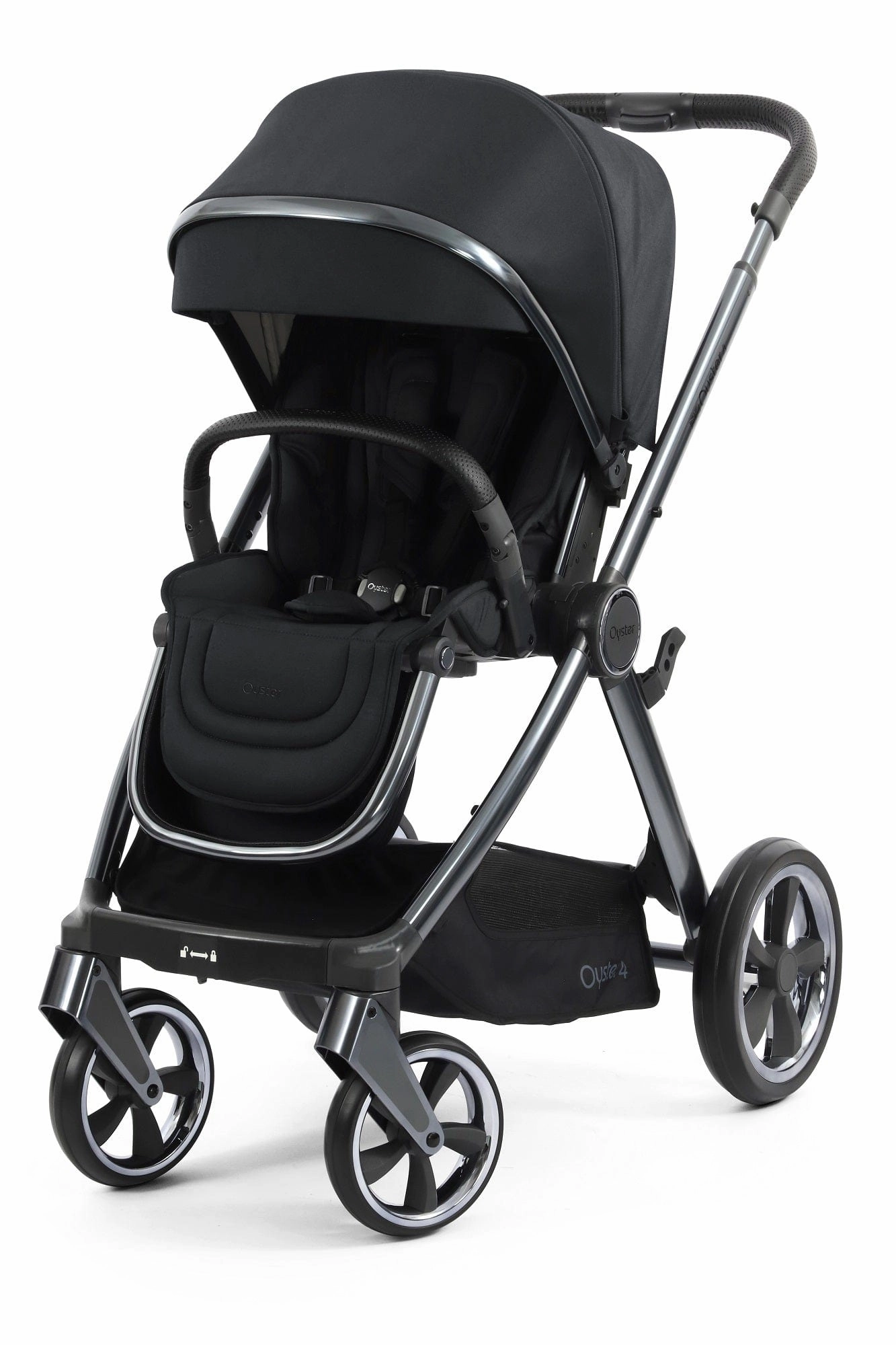 Oyster 4 Twin Stroller - Carbonite