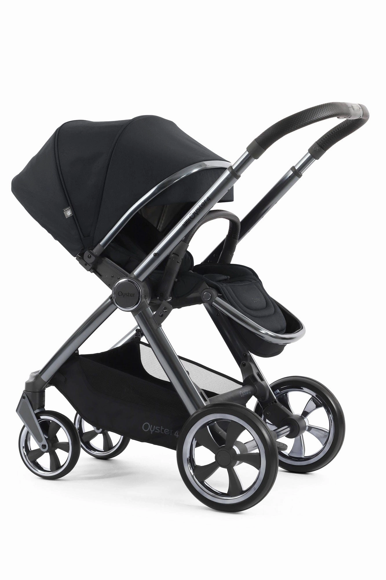 Oyster 4 Twin Stroller - Carbonite