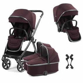 Oyster 4 Twin Stroller - Mulberry
