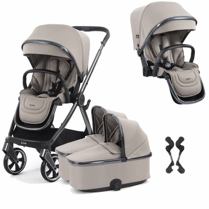 Oyster 4 Twin Stroller - Stone