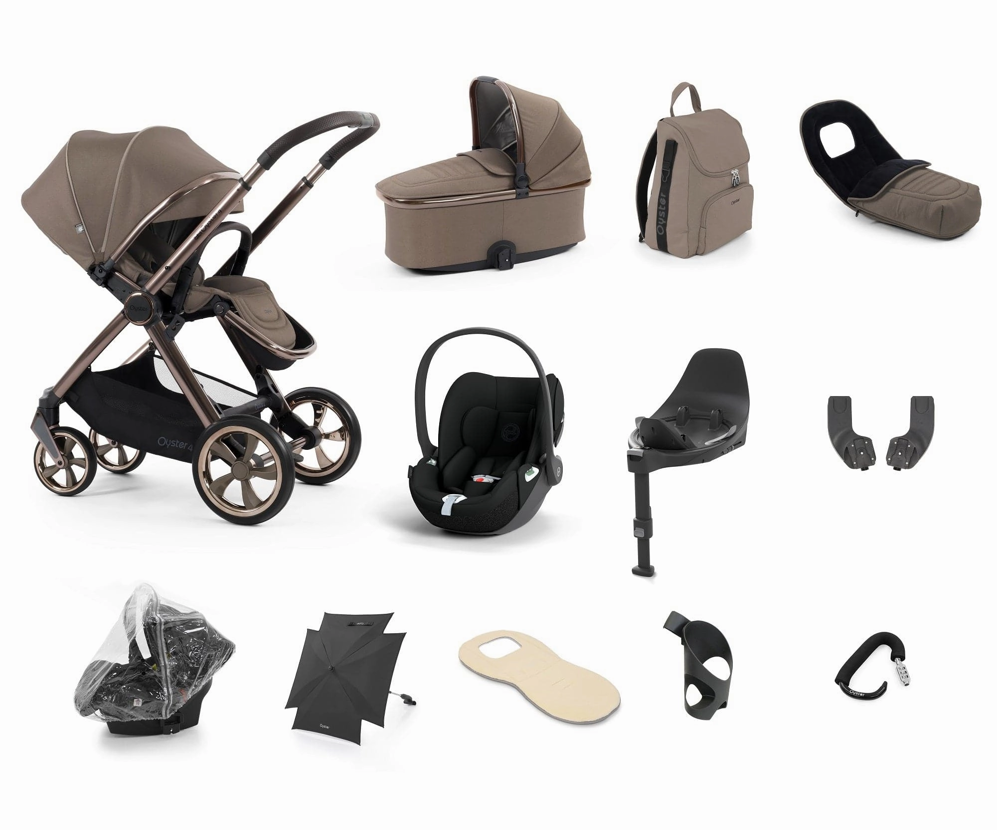 Oyster 4 Ultimate (Cloud T) Travel System - Mink