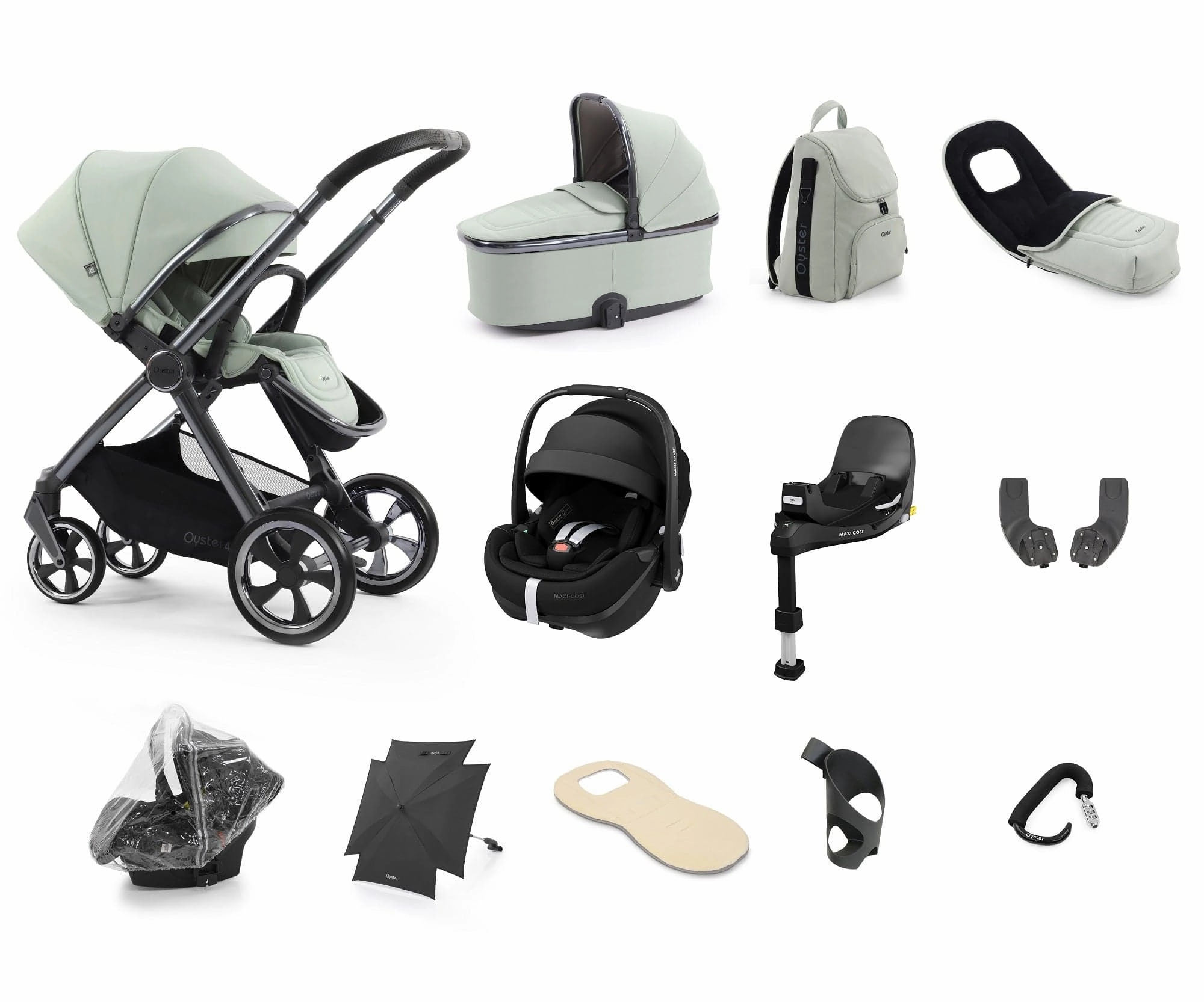 Oyster 4 Ultimate (Pebble 360 PRO2) Travel System - Pistachio