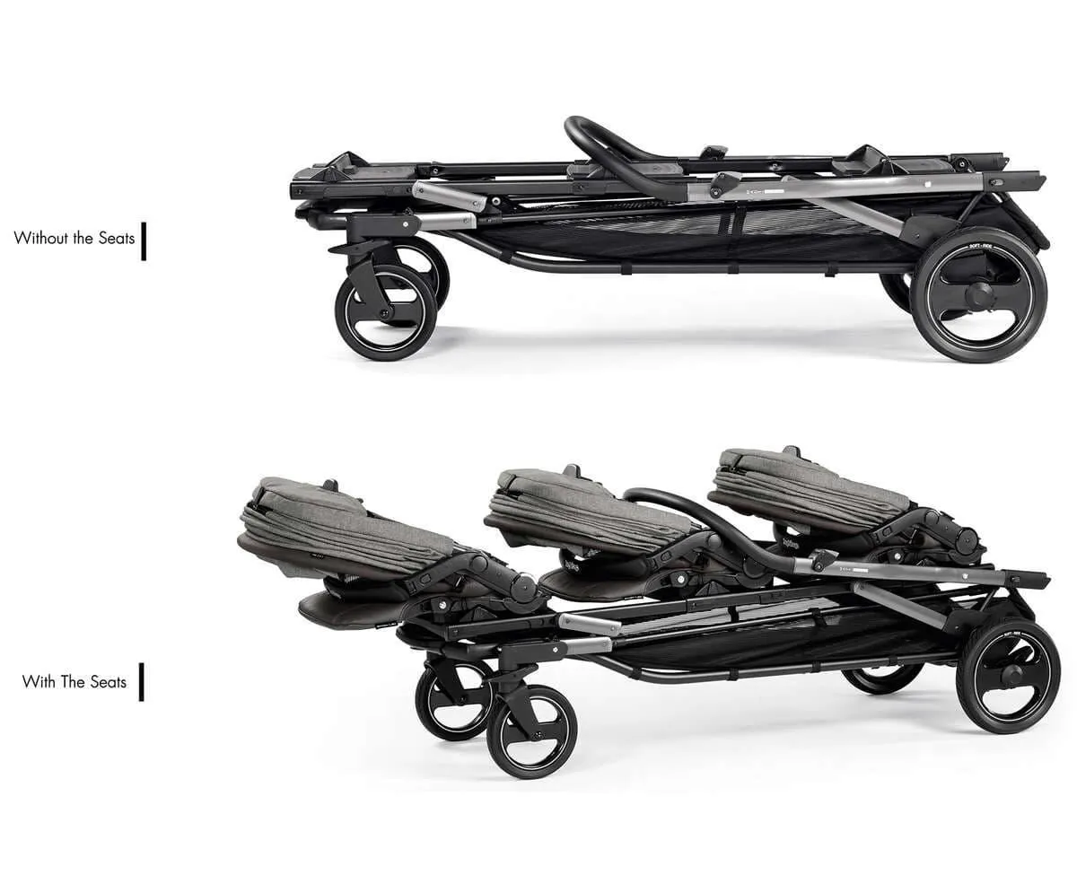 Peg Perego Triplette Piroet Stroller (Frame Only) - Frame Triplette