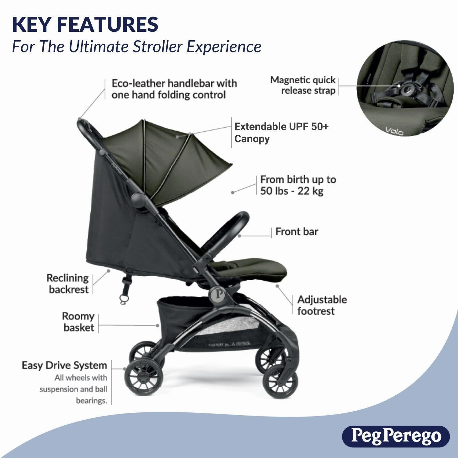 Peg Perego Volo Stroller   Travel Bag