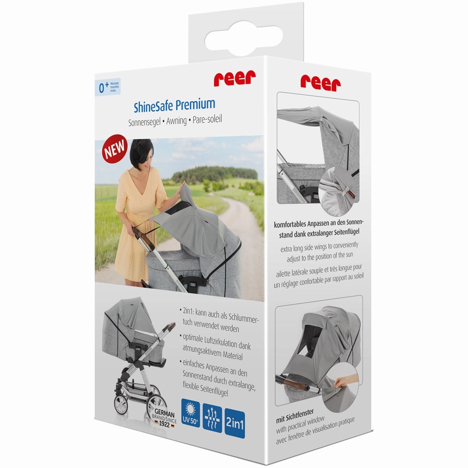 REER Gr ShineSafe - Markise Til Barnevognen