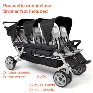 Replacement Wheels for Foundations GAGGLE Jamboree 6-Passenger Stroller