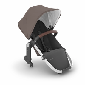 Rumble Seat V2  Theo - Dark Taupe | Silver Frame| Chestnut Leather