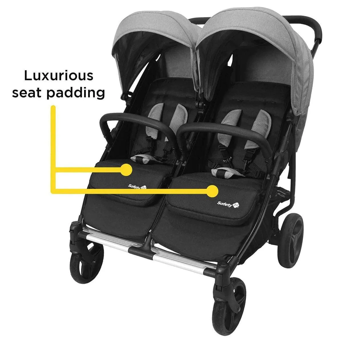 Safety 1st Double Double Duo Stroller - Flint Grey