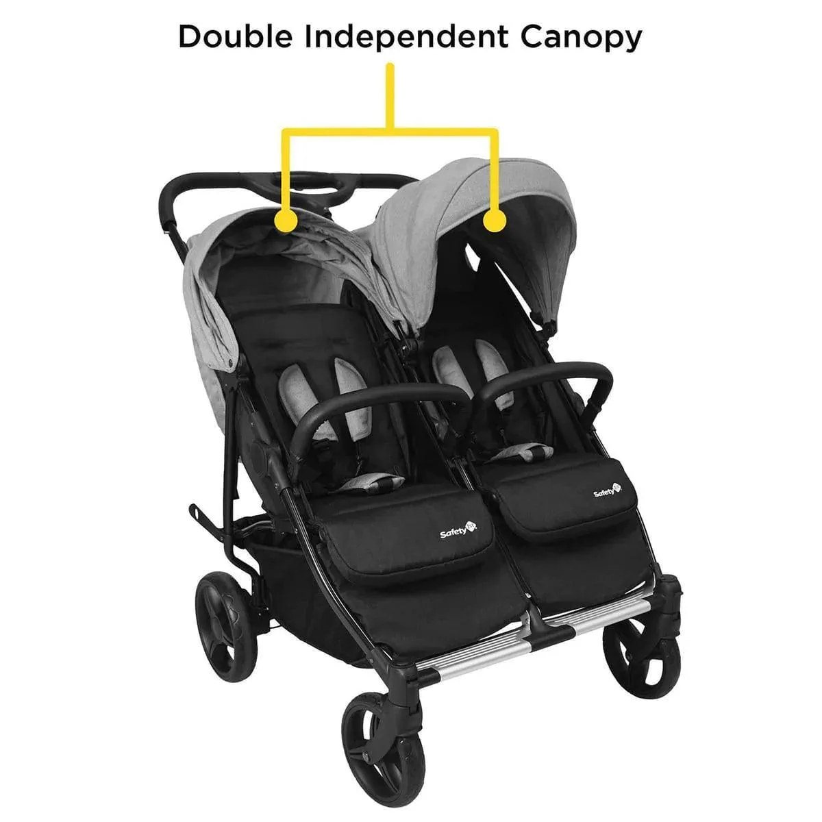 Safety 1st Double Double Duo Stroller - Flint Grey