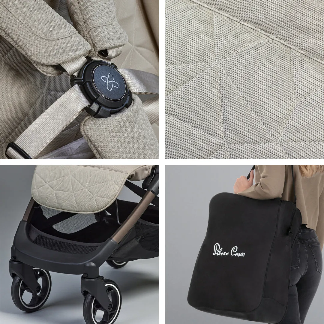 Silver Cross Clic 2 Pushchair - Latte