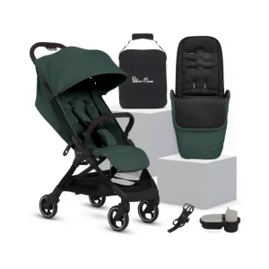 Silver Cross Clic 2 Stroller & Accessory Bundle - Conifer