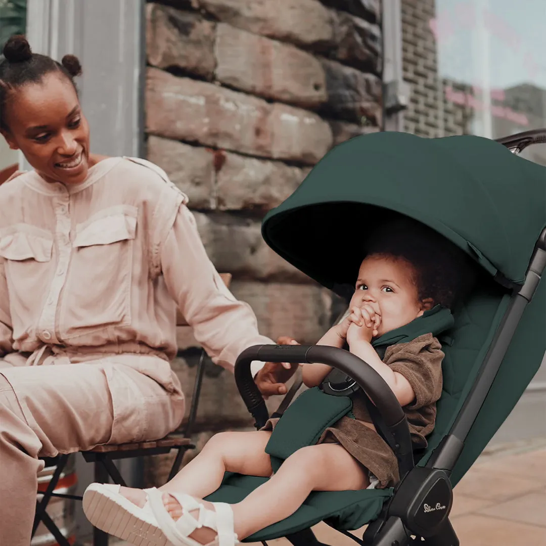 Silver Cross Clic 2 Stroller & Accessory Bundle - Conifer