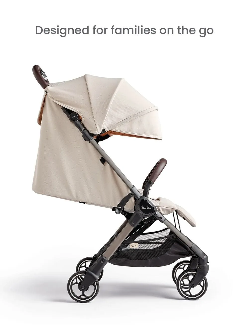 Silver Cross Clic Stroller with Snack Tray - Almond
