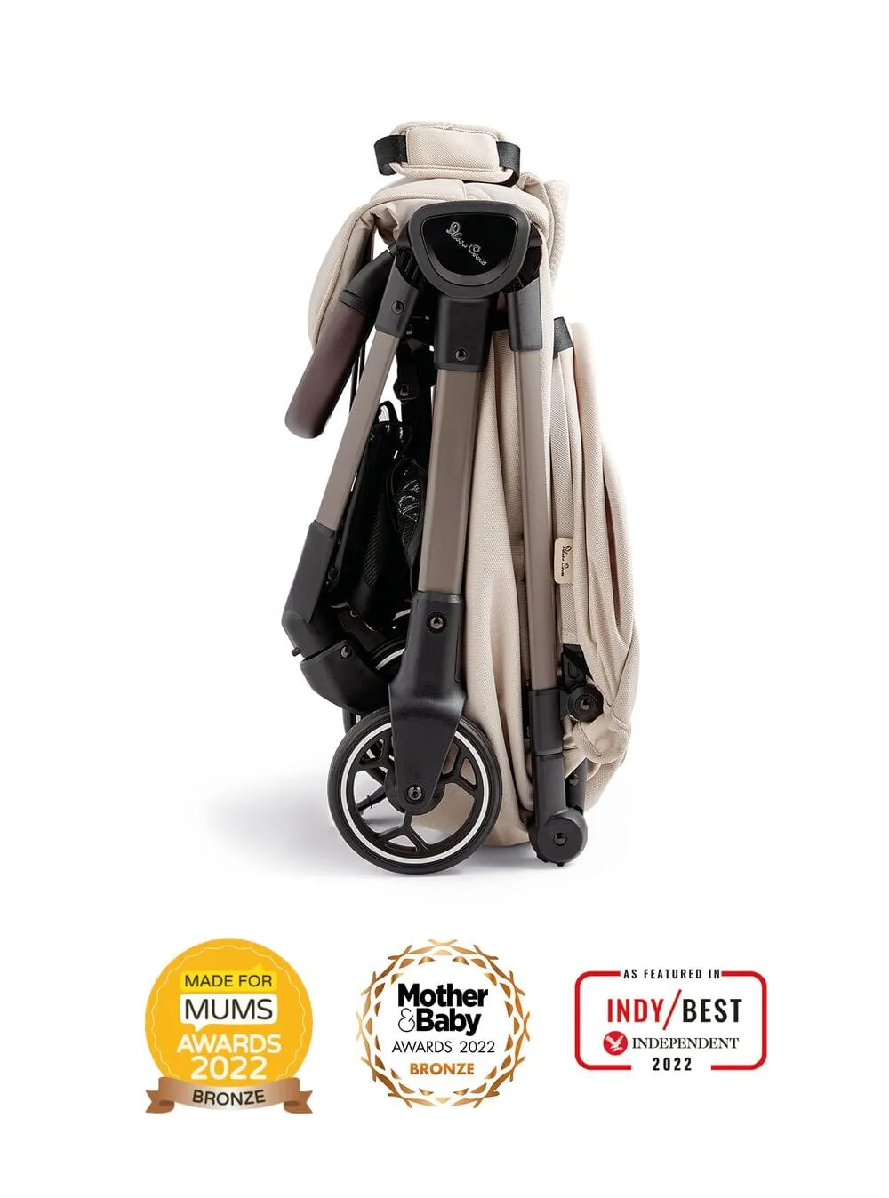 Silver Cross Clic Stroller with Snack Tray - Almond