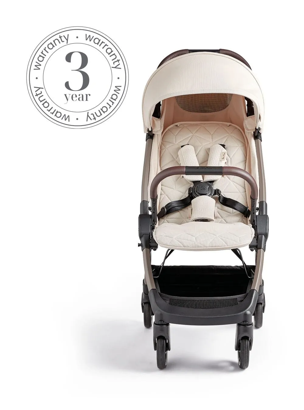 Silver Cross Clic Stroller with Snack Tray - Almond
