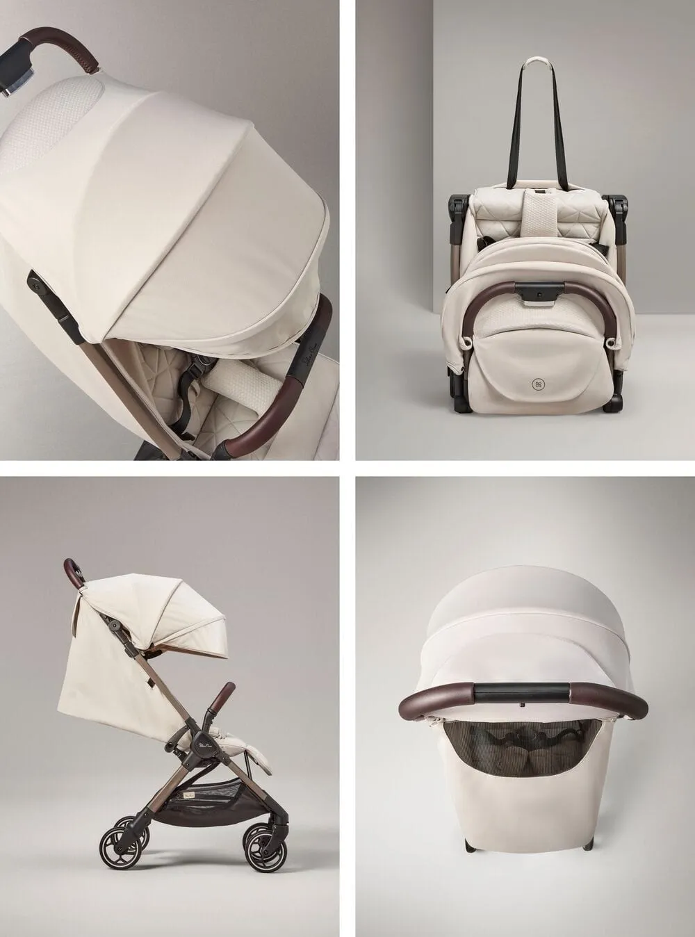 Silver Cross Clic Stroller with Snack Tray - Almond