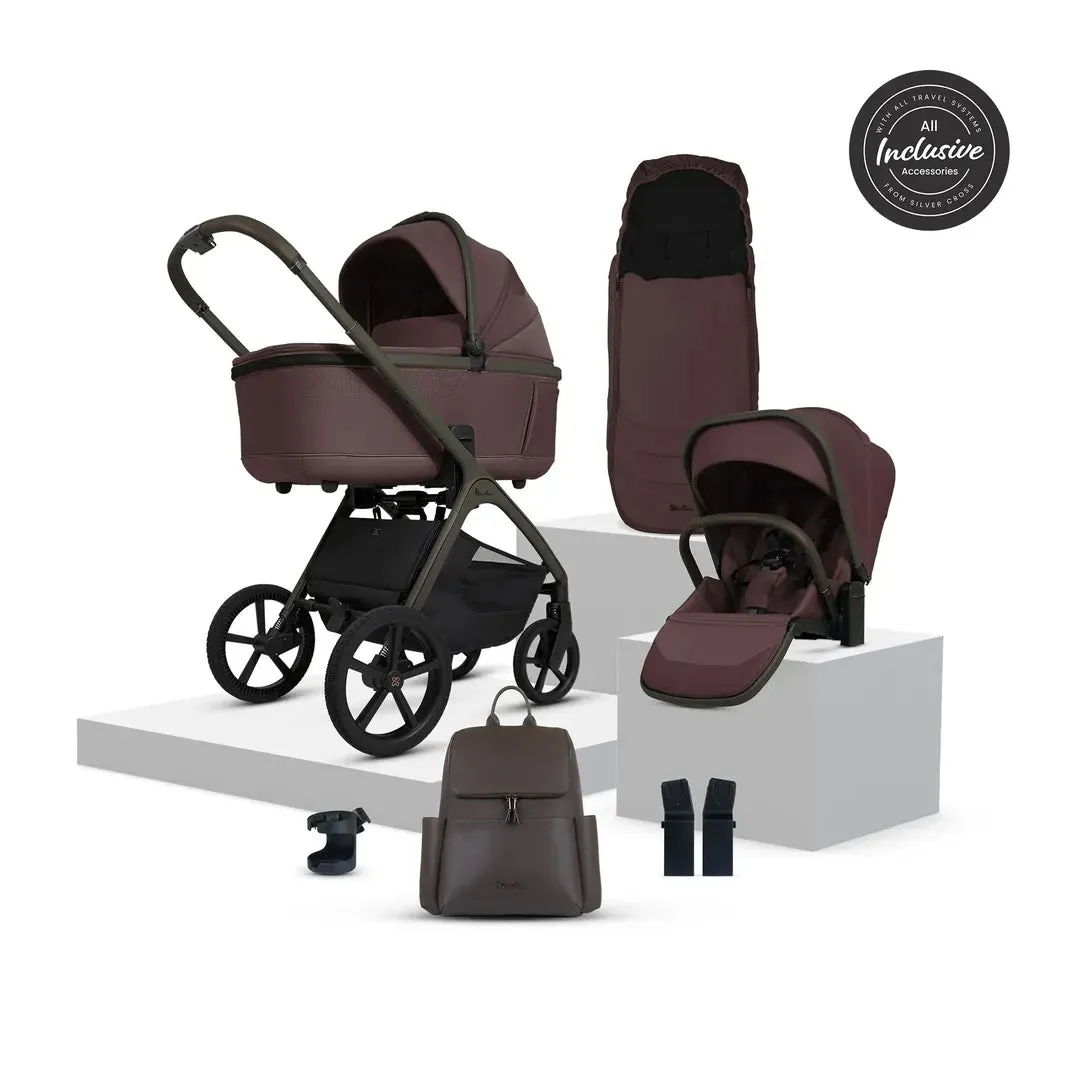 Silver Cross Cove Accessory Bundle - Damson