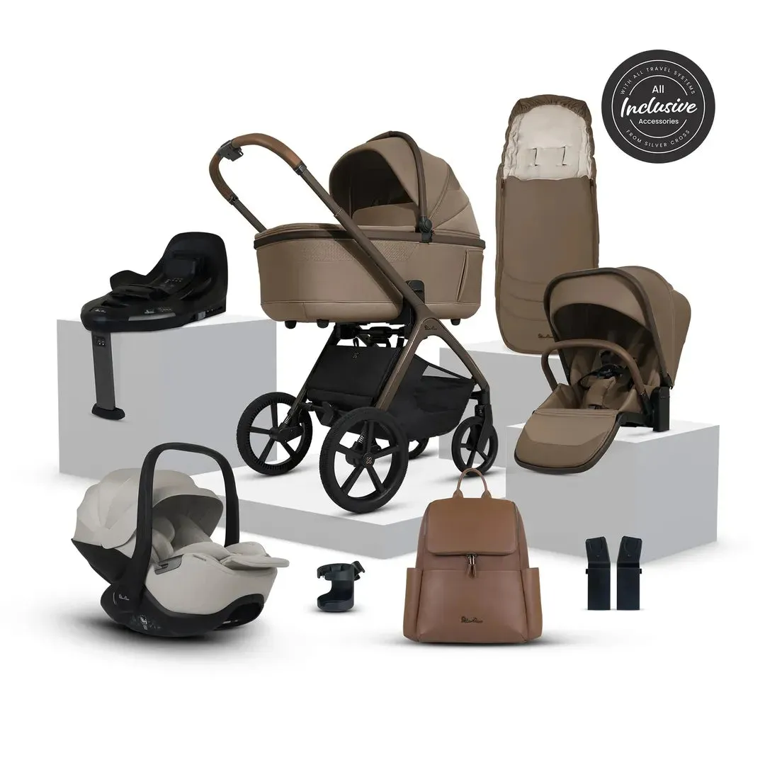 Silver Cross Cove Ultimate 360 Car Seat Bundle - Maple