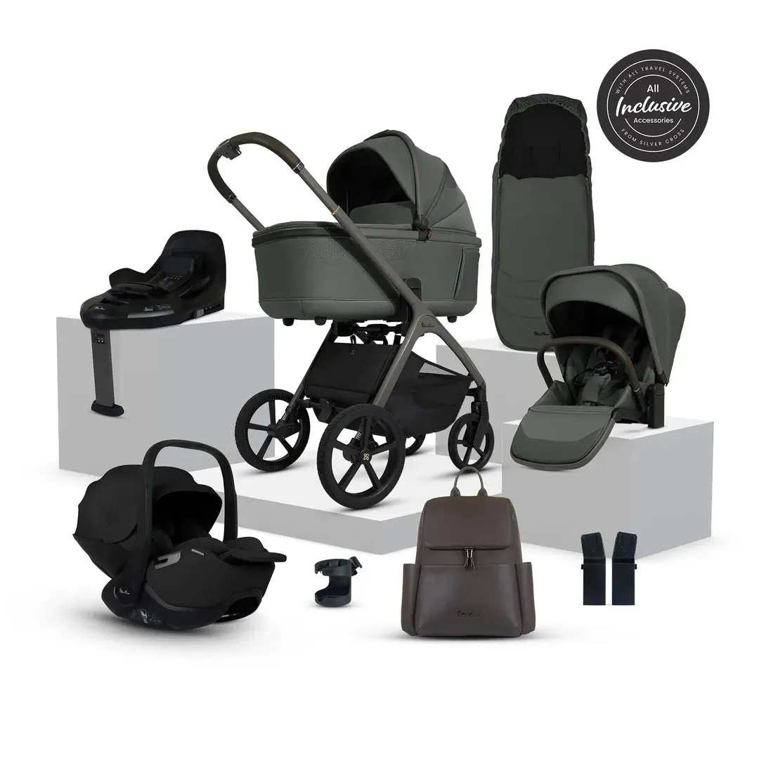 Silver Cross Cove Ultimate 360 Car Seat Bundle -  Pewter