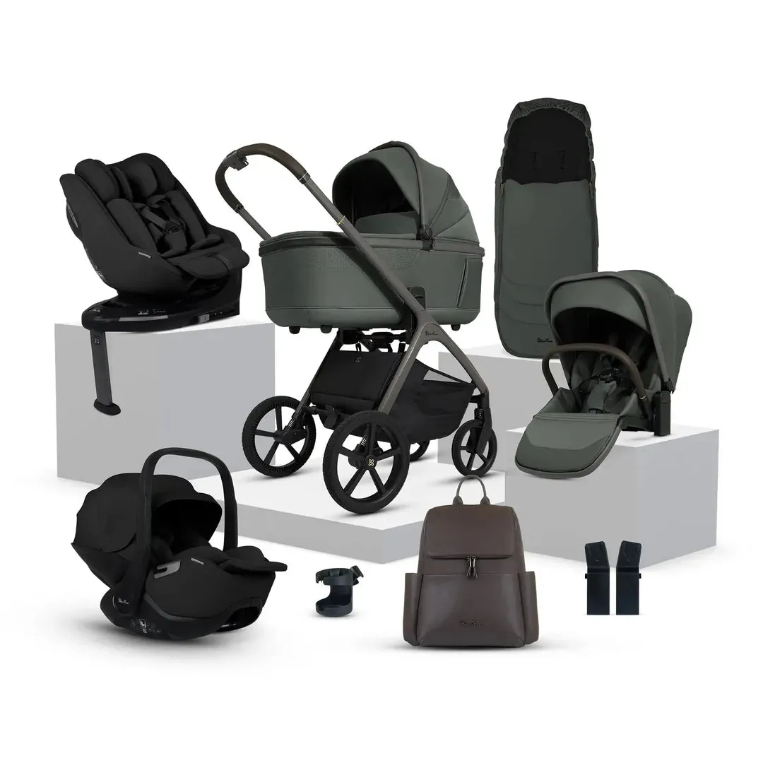 Silver Cross Cove Ultimate 360 Car Seat Family Bundle - Pewter