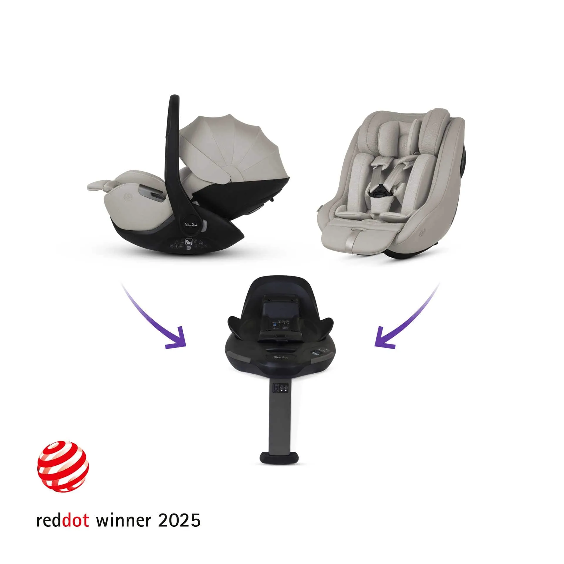 Silver Cross Cove Ultimate 360 Family Car Seat Bundle - Maple