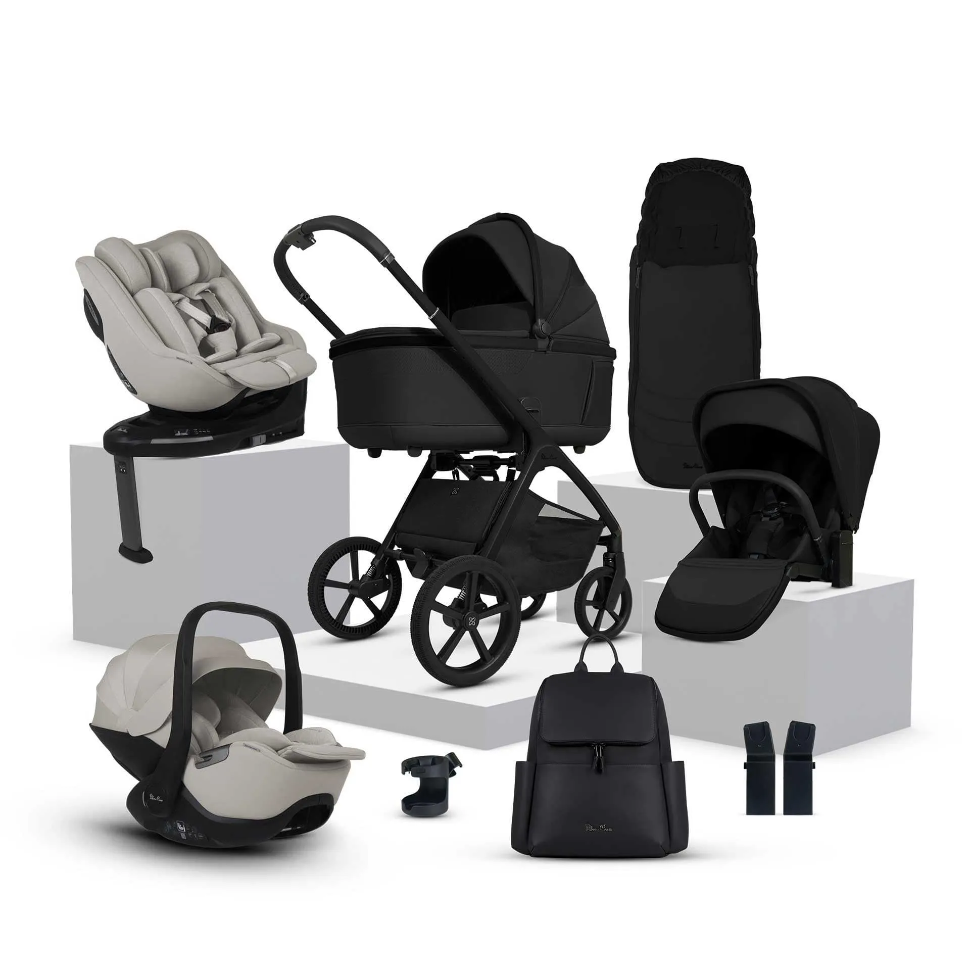Silver Cross Cove Ultimate 360 Family Car Seat Bundle - Onyx