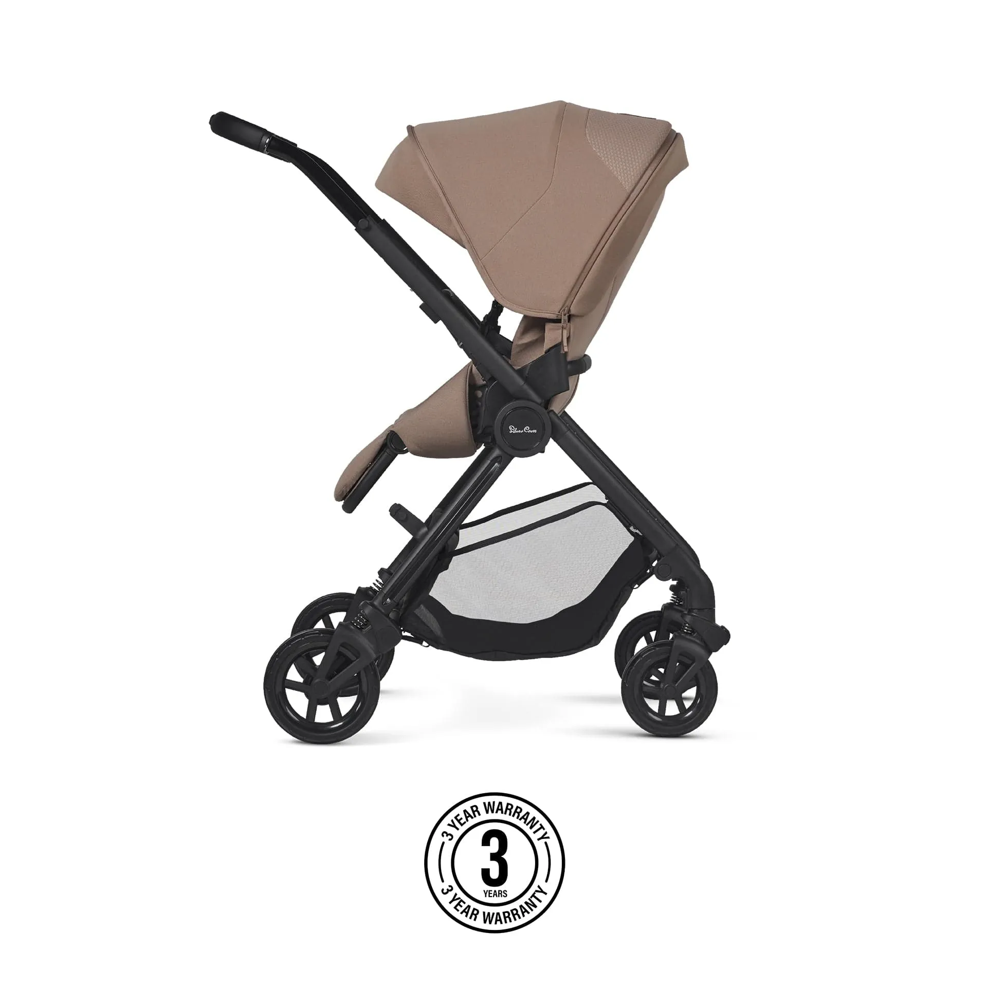Silver Cross Dune 2 with First Bed Folding Carrycot - Mocha