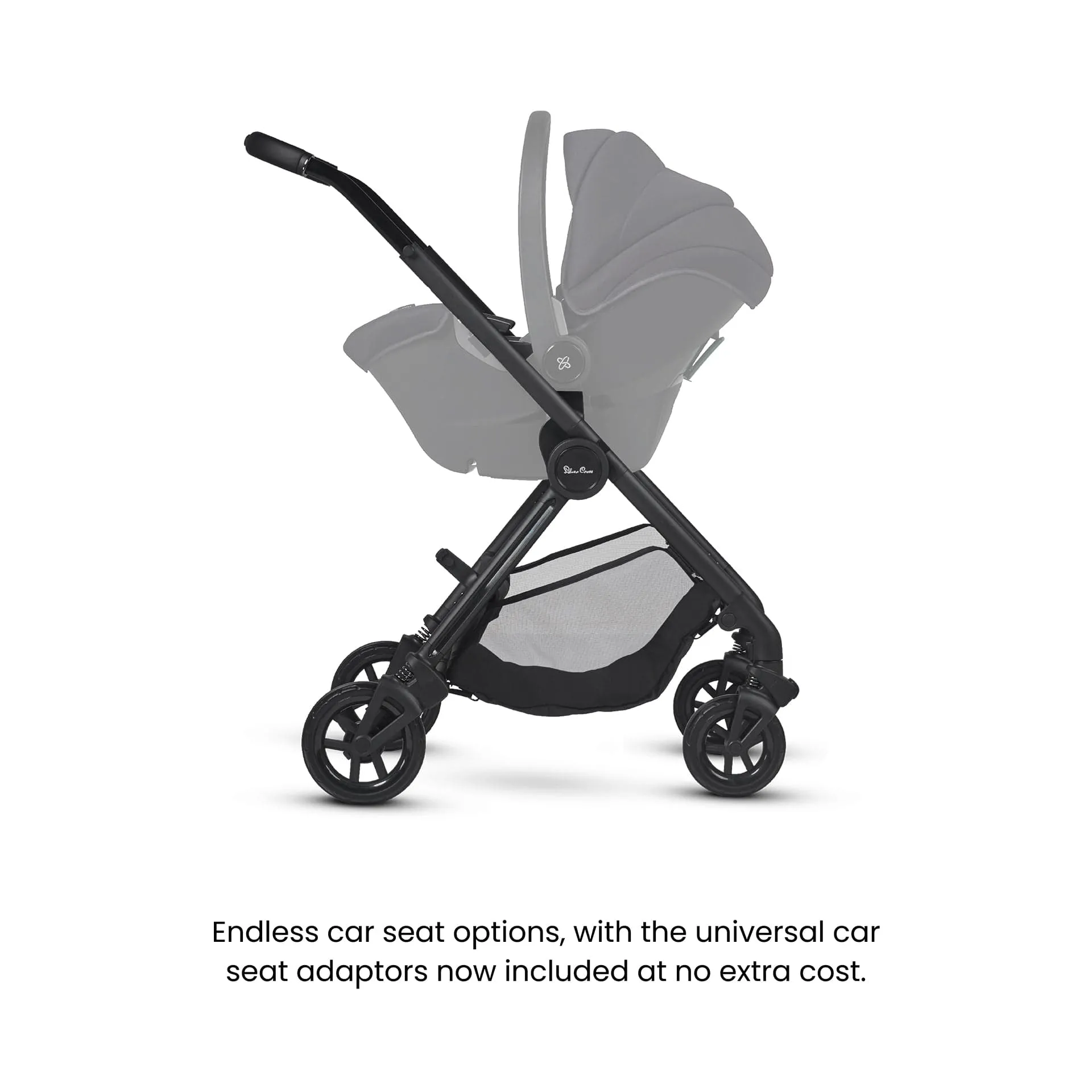 Silver Cross Dune 2 with First Bed Folding Carrycot - Mocha