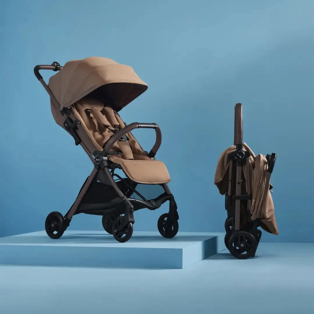 Silver Cross Jet 5 Stroller With Snack Tray - Cinnamon