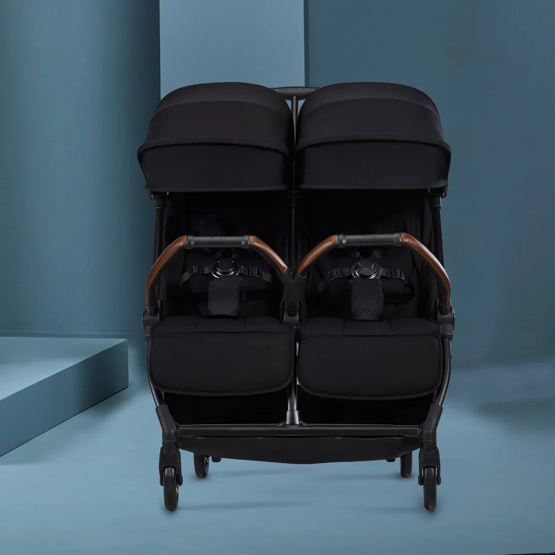 Silver Cross Jet Double Travel Stroller  Lightweight Side-by-Side for Two
