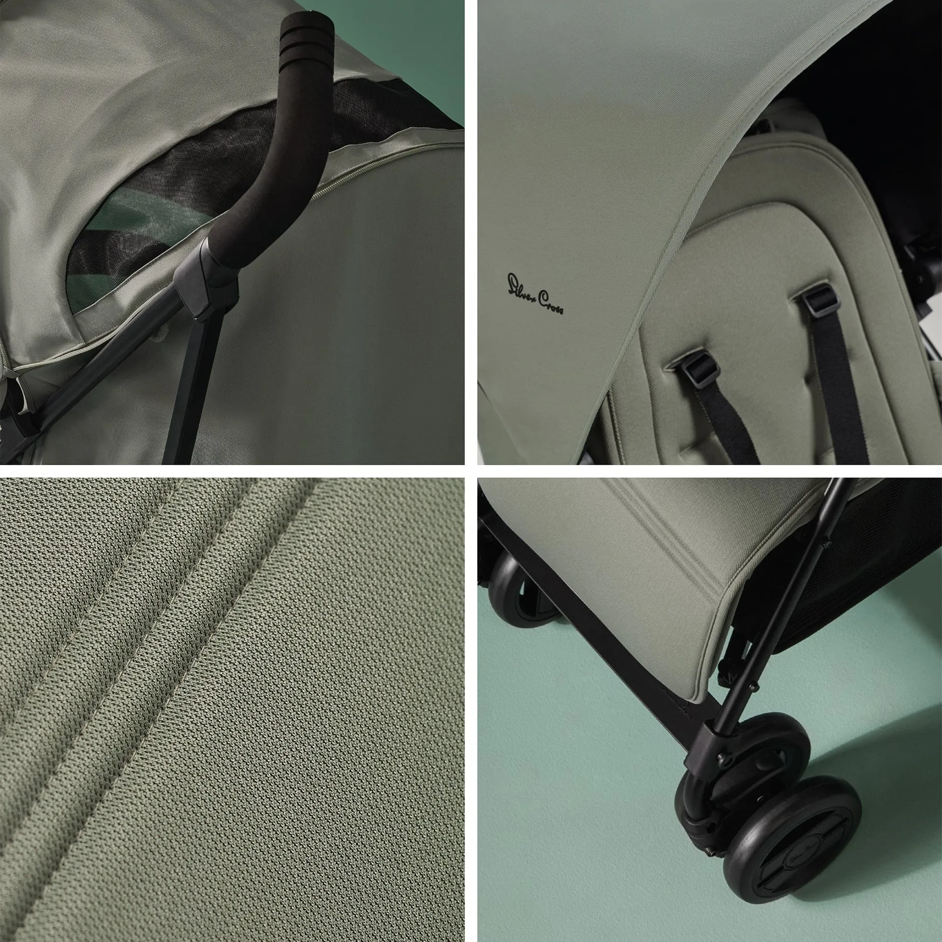 Silver Cross Pop Pushchair & Travel Bag - Sage