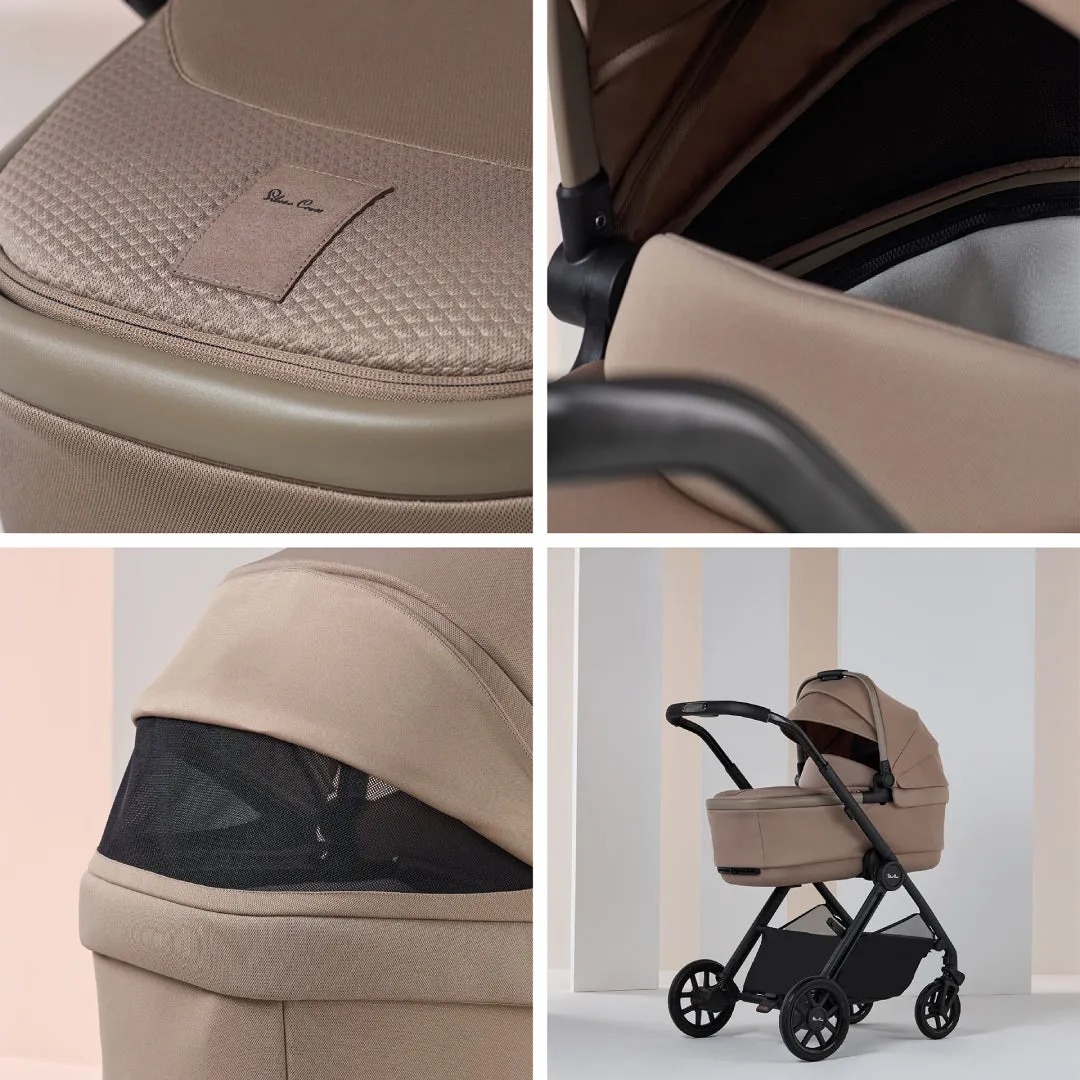 Silver Cross Reef 2 and First Bed Folding Carrycot - Mocha